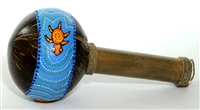 HAWAIIAN COCONUT MARACA SHAKER - TURTLE DESIGN