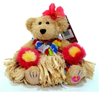 HAWAIIAN HULA BEAR NAPUALI 'ILI 'OKALANI PLUSH COLLECTIBLE TOY