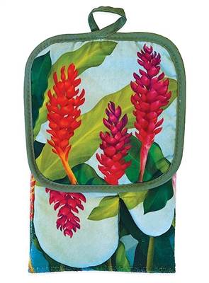 3 PC KITCHEN TOWEL SET - GINGER PARADISE