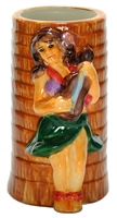 HULA GIRL PALM TREE MUG - CASE OF 36