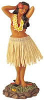 7" FLOWER POSE DASHBOARD HULA DOLL