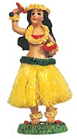 Uli Uli Hula Dancer Dashboard Doll