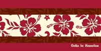 RED HIBISCUS BEACH TOWEL