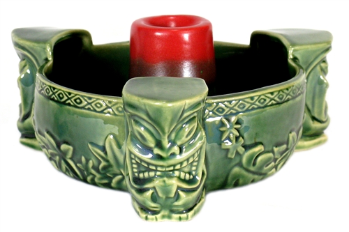 ceramic tiki bowl