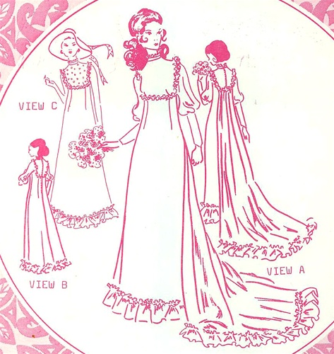 Vintage Uncut Holoku Wedding Dress Pattern Size 11 Pacifica 309