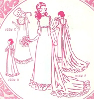 VINTAGE UNCUT HOLOKU WEDDING DRESS PATTERN - SIZE 11 - Pacifica 309