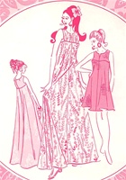 VINTAGE SLEEVELESS MUUMUU DRESS PATTERN - Size 12 - Pacifica 3012