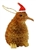 NEW ZEALAND MAORI KIWI SANTA HAT ORNAMENT