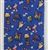 HAWAIIAN ICONS & MEMORABILIA COTTON FABRIC - BLUE BACKGROUND