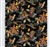 EUGENE SAVAGE STYLE COTTON FABRIC - BLACK BACKGROUND